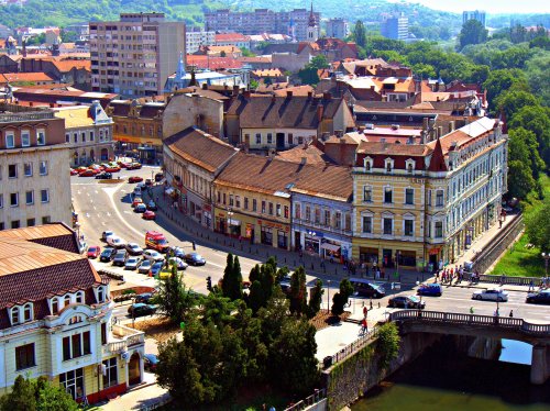 Oradea (Nagyvárad) from above, via Wikipedia 
